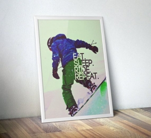 snowboard poster